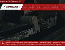 Tablet Screenshot of dependablemarking.com